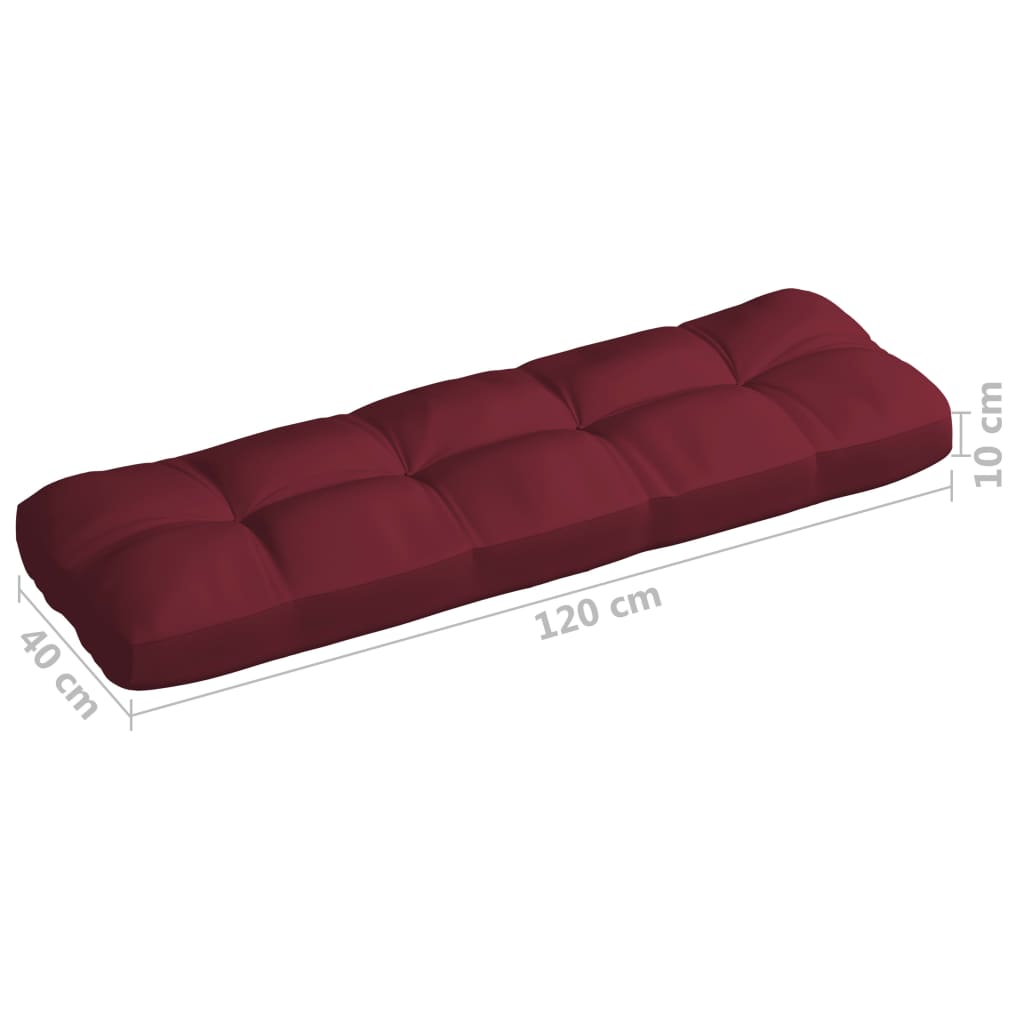 Palettensofa-Auflagen 7 Stk. Weinrot