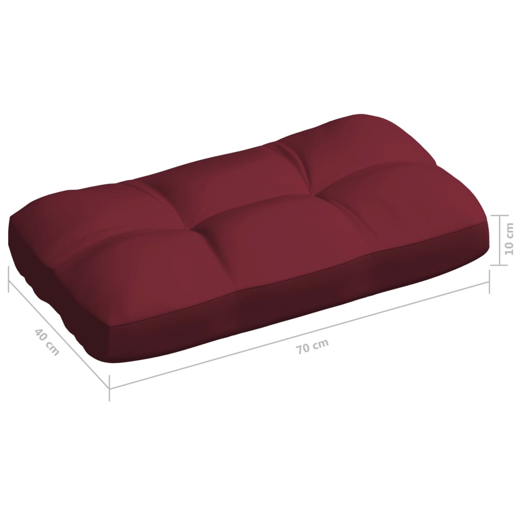 Palettensofa-Auflagen 7 Stk. Weinrot