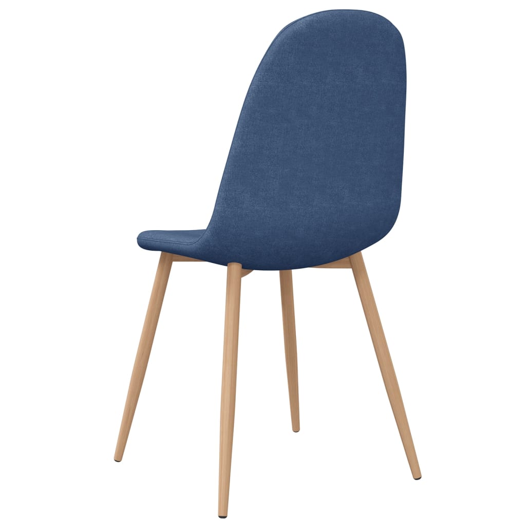 Esszimmerstühle 4 Stk. Blau Stoff