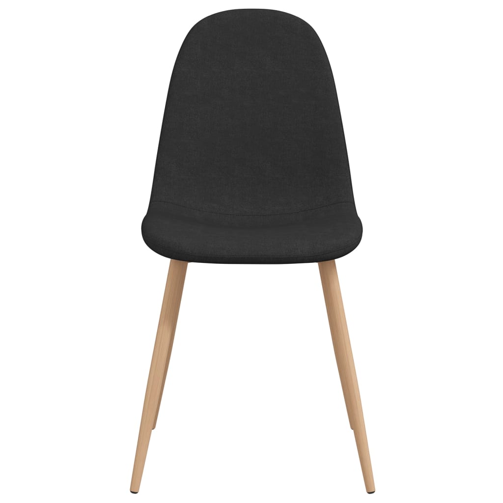 Esszimmerstühle 4 Stk. Schwarz Stoff