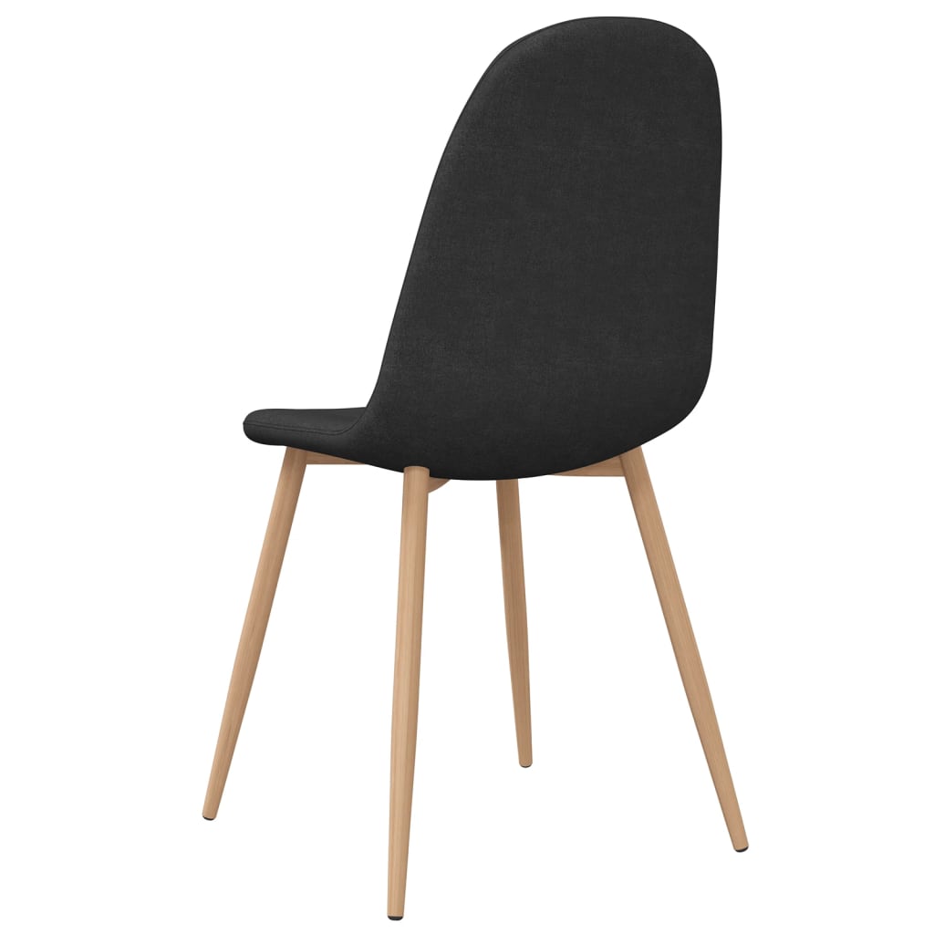Esszimmerstühle 4 Stk. Schwarz Stoff