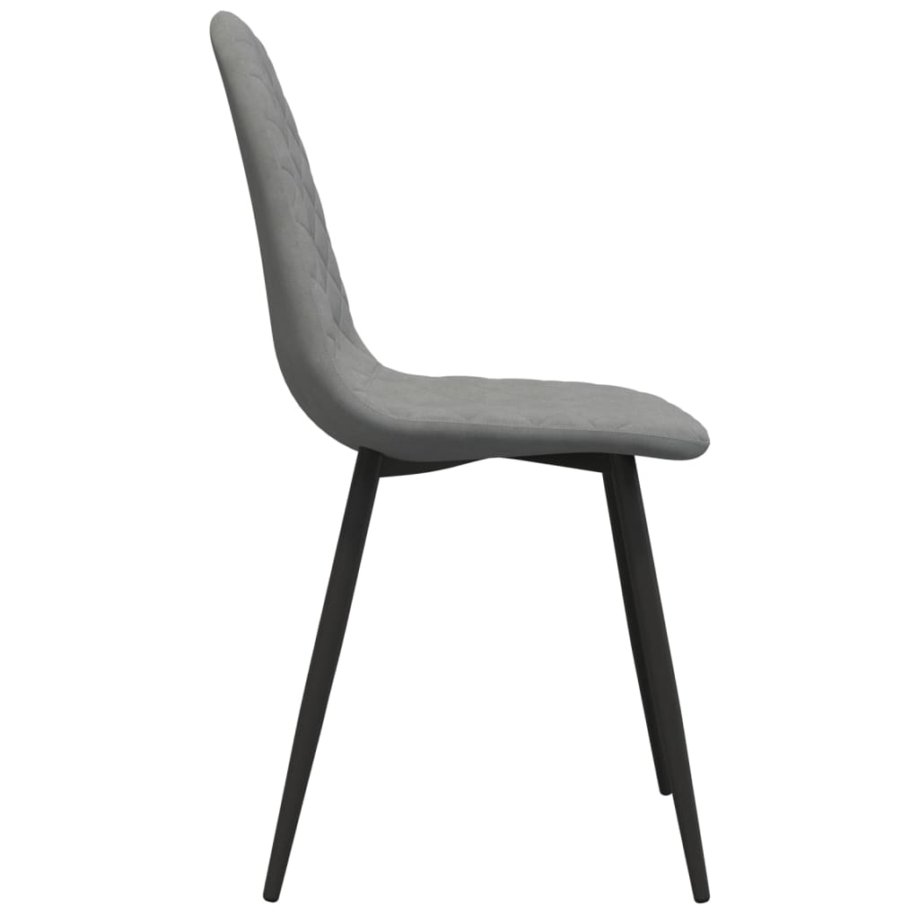 Dining chairs 2 pcs. Light grey velvet