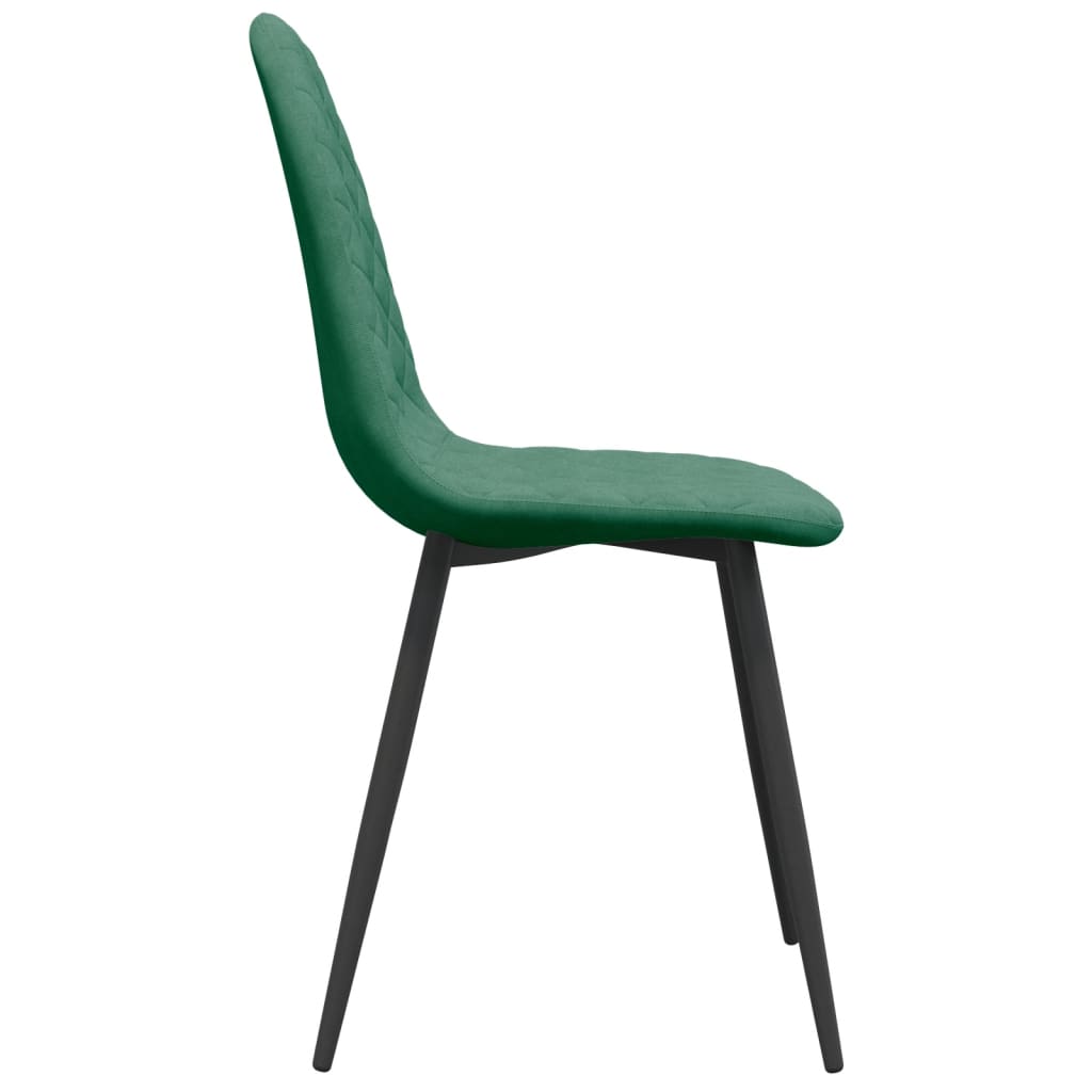 Dining chairs 4 pcs. Dark green velvet