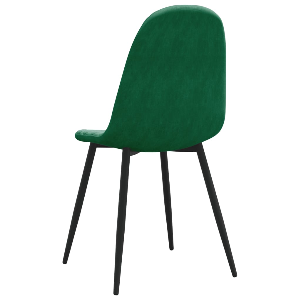 Dining chairs 4 pcs. Dark green velvet