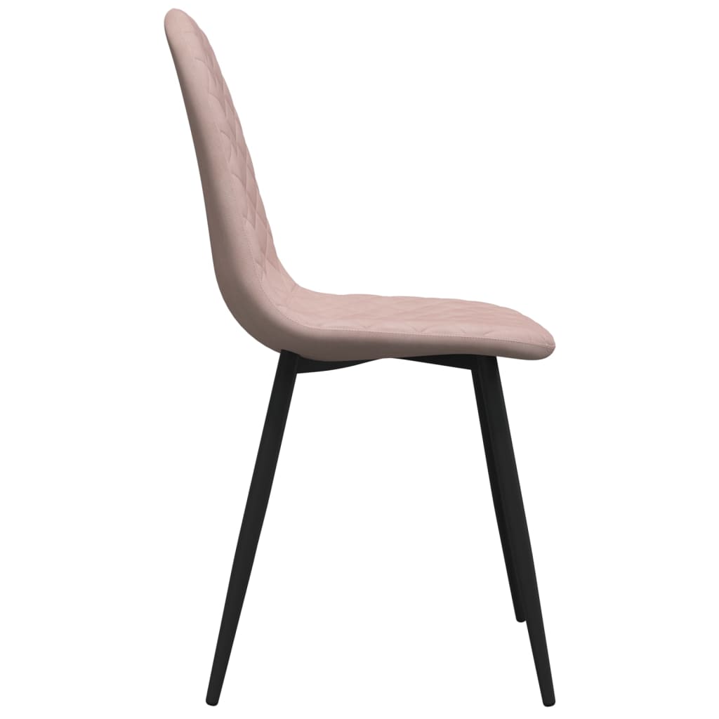 Dining chairs 4 pcs. Pink velvet