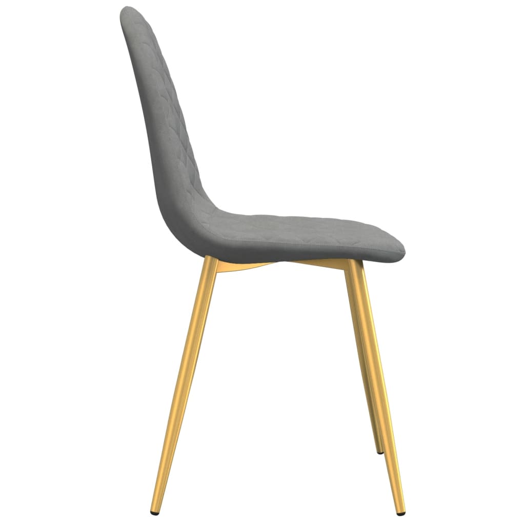 Dining chairs 2 pcs. Light grey velvet