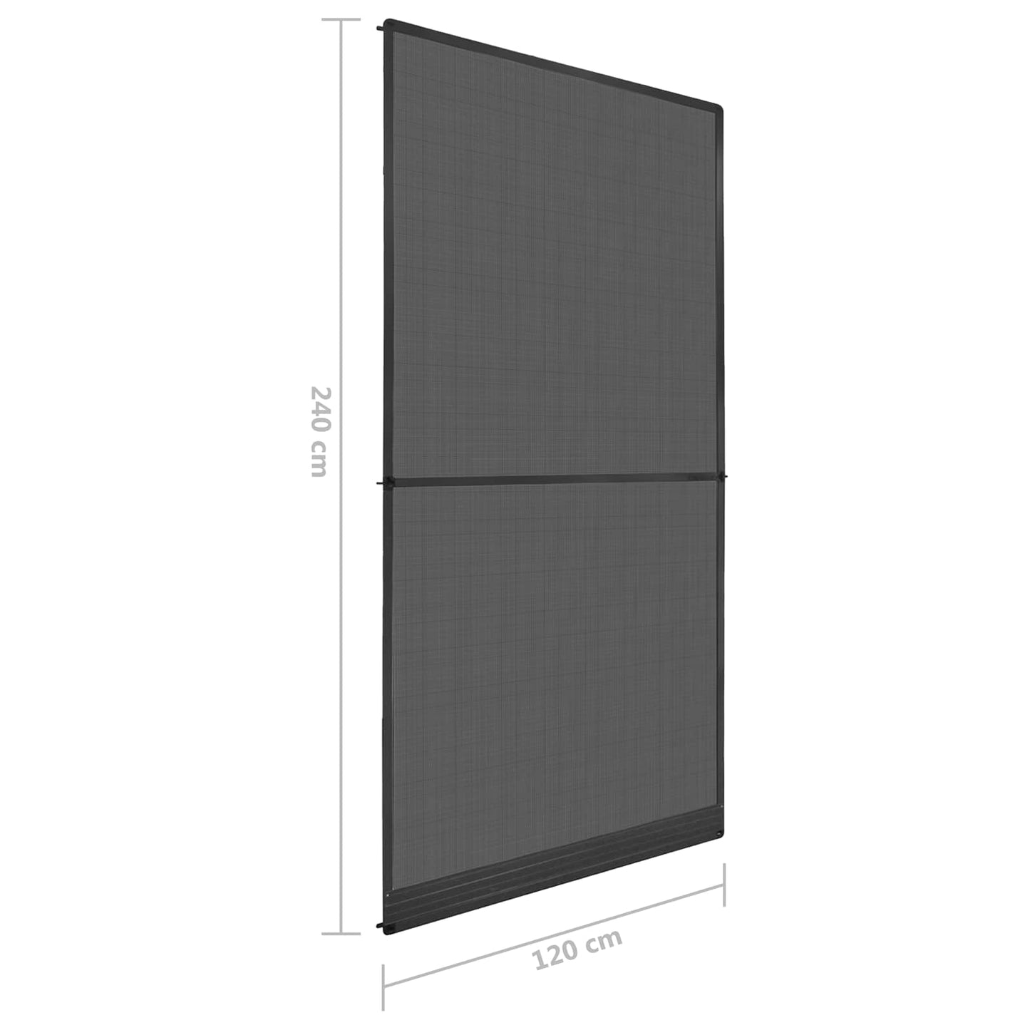 Schwenk-Insektenscreen Anthrazit und Schwarz 120 x 240 cm