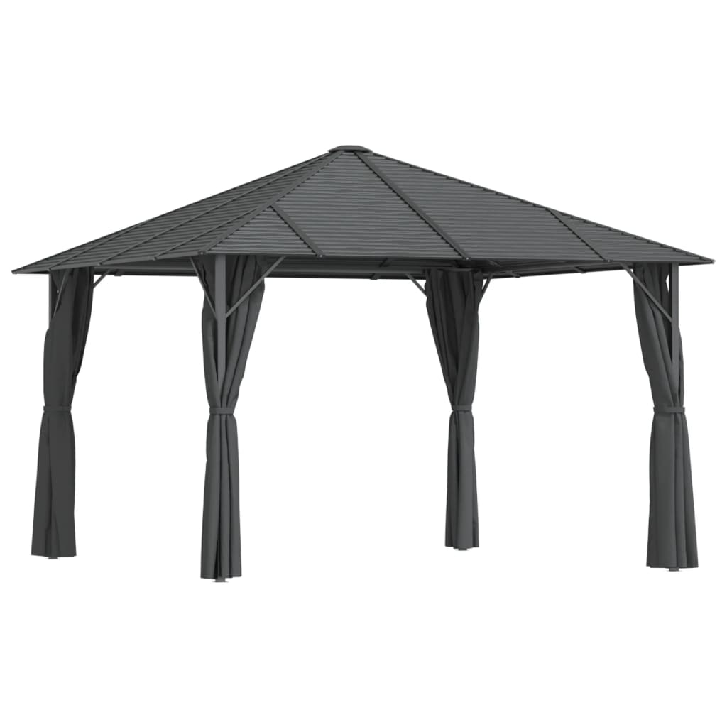 Pavillon mit Seitenwänden & Dach 3x3 m Anthrazit