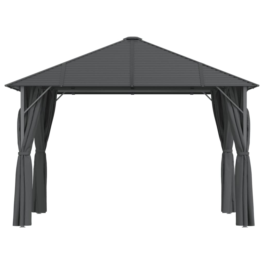 Pavillon mit Seitenwänden & Dach 3x3 m Anthrazit