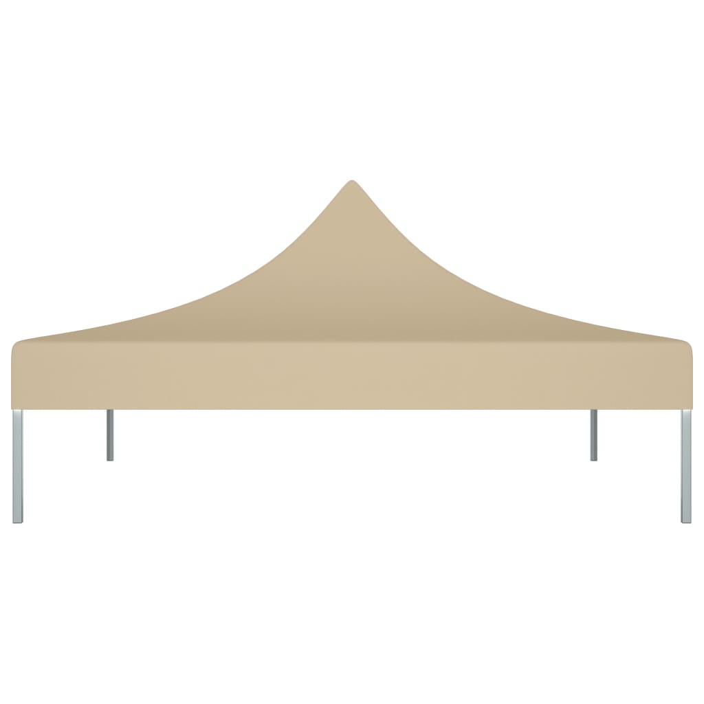 Toit de tente de réception 3x3 m beige 270 g/m²