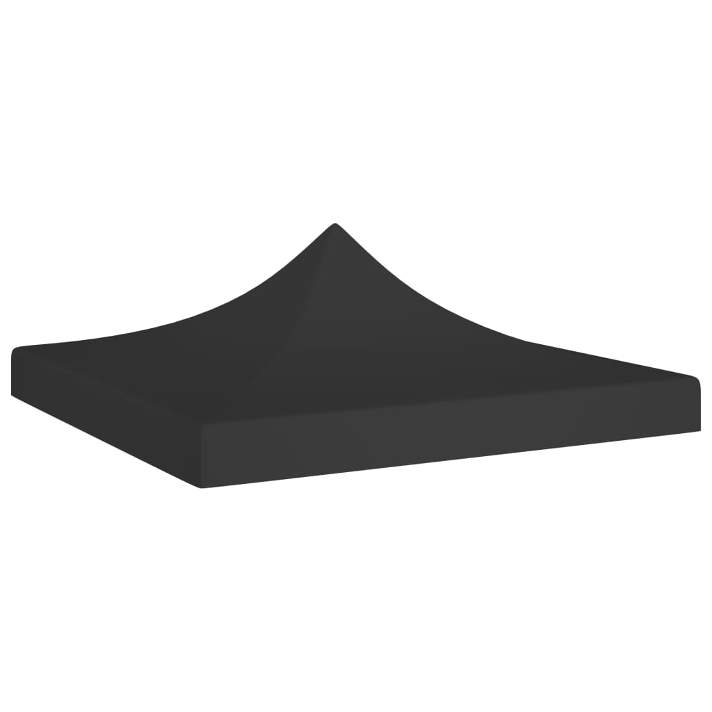 Toit de tente de réception 3x3 m noir 270 g/m²