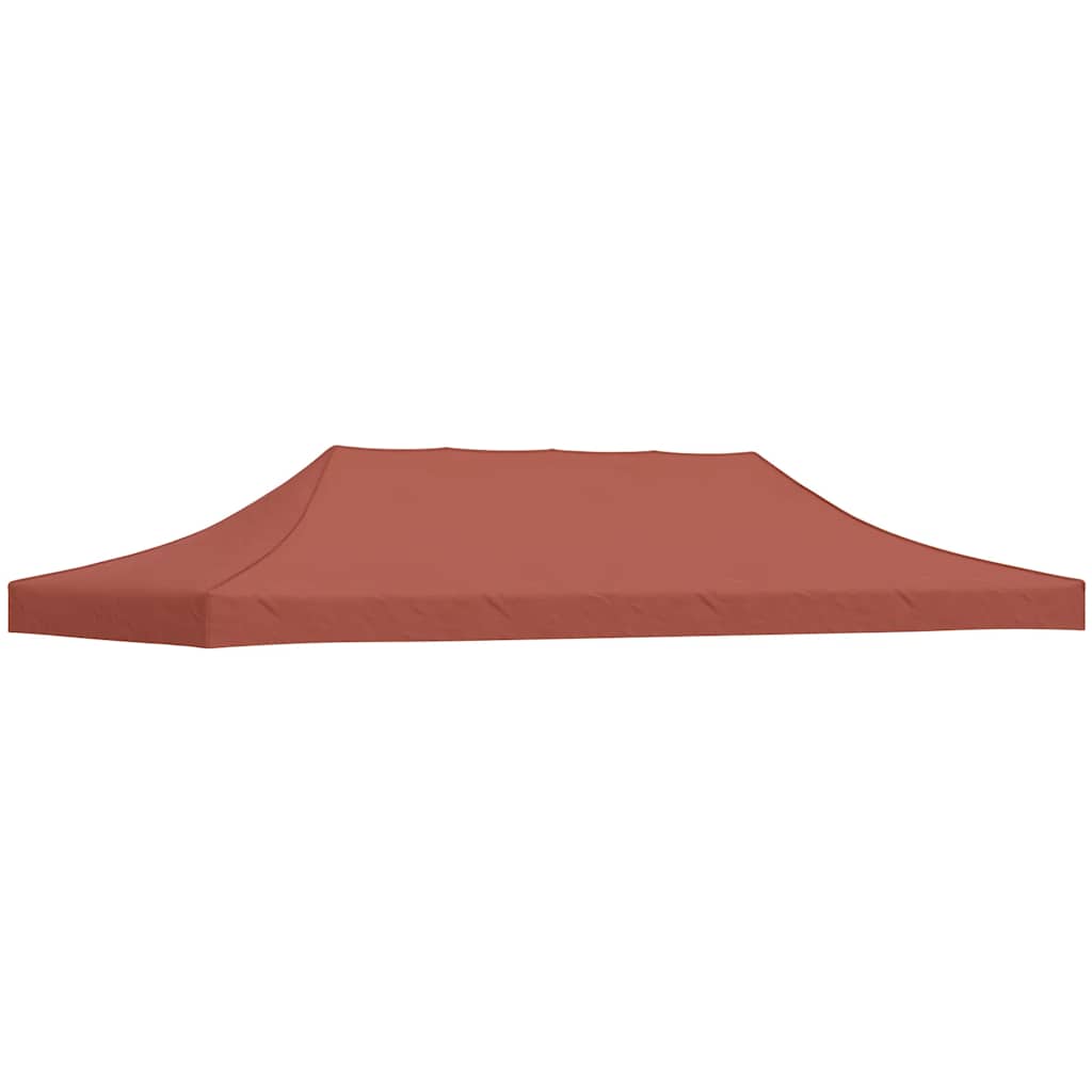 Partyzelt-Dach 6x3 m Terrakotta-Rot 270 g/m²