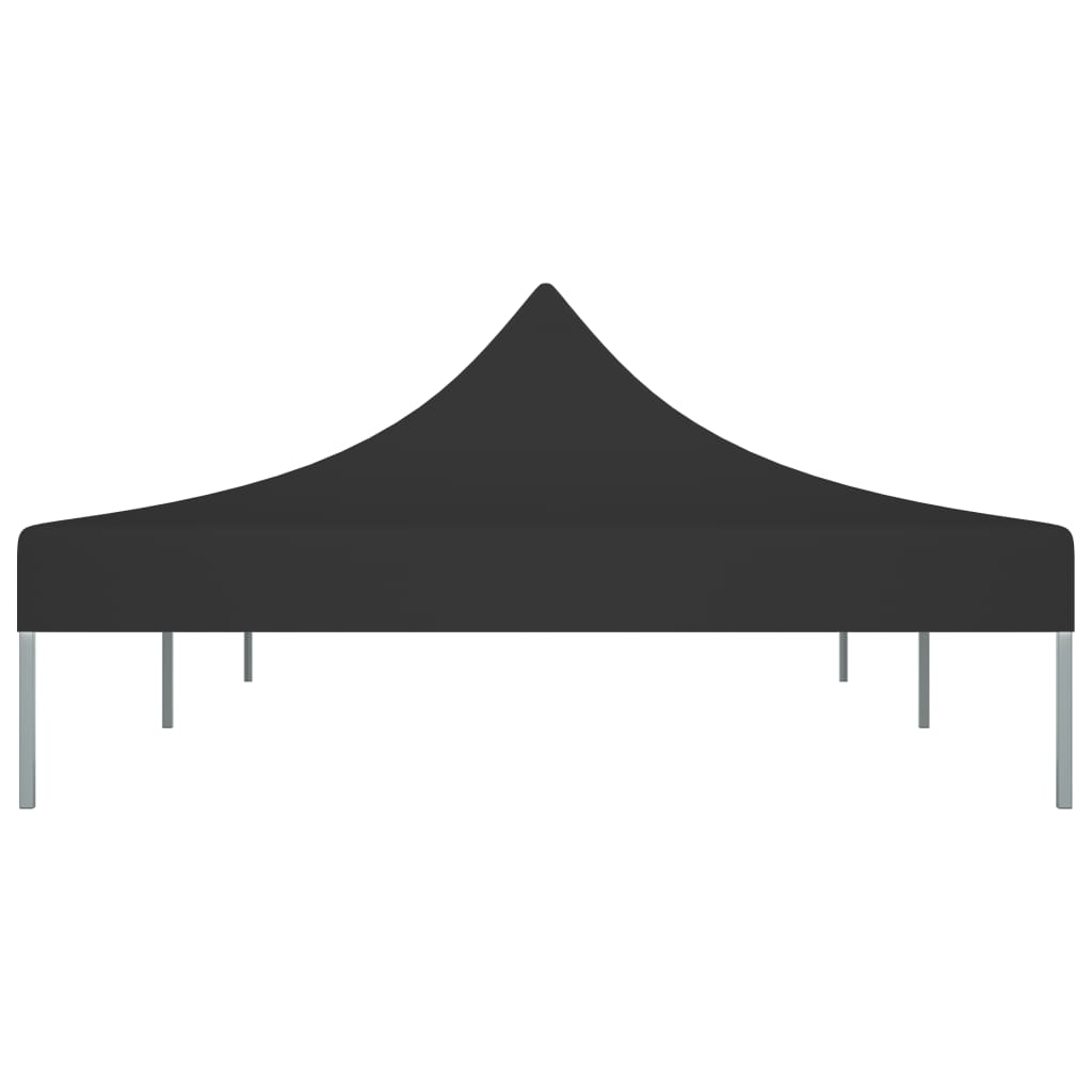 Toit de tente de réception 6x3 m noir 270 g/m²