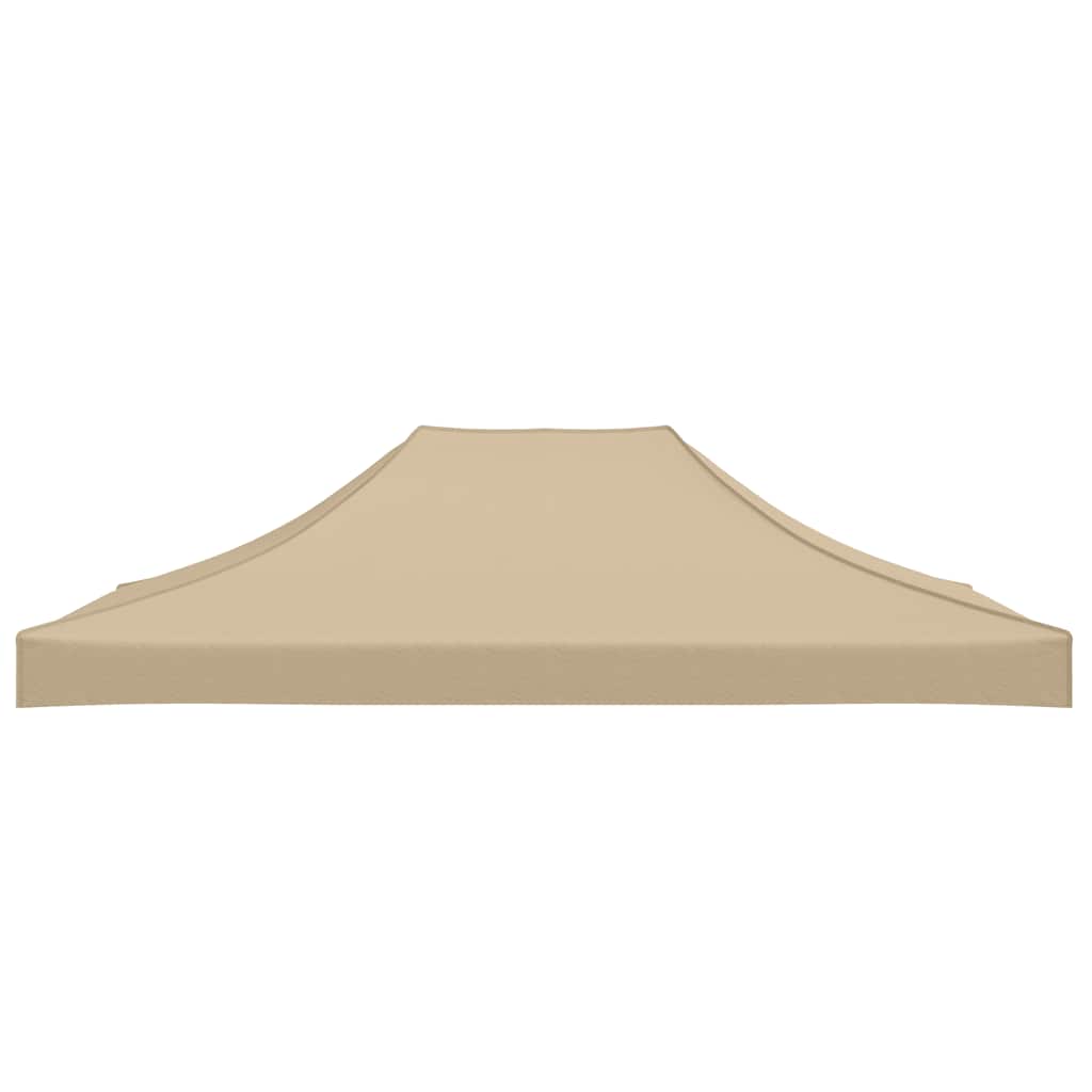 Toit de tente de réception 4,5x3 m beige 270 g/m²
