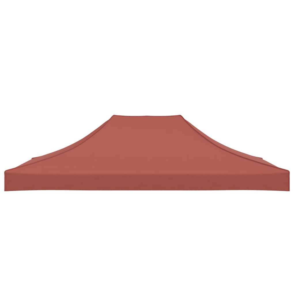 Partyzelt-Dach 4,5x3 m Terrakotta-Rot 270 g/m²
