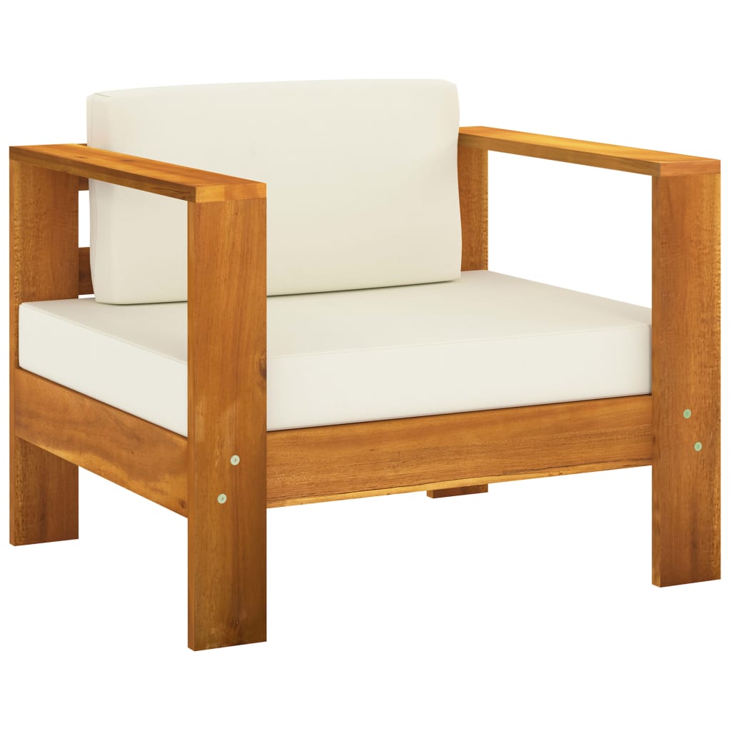 10-tlg. Garten-Lounge-Set mit Kissen 100x60 cm Akazienholz