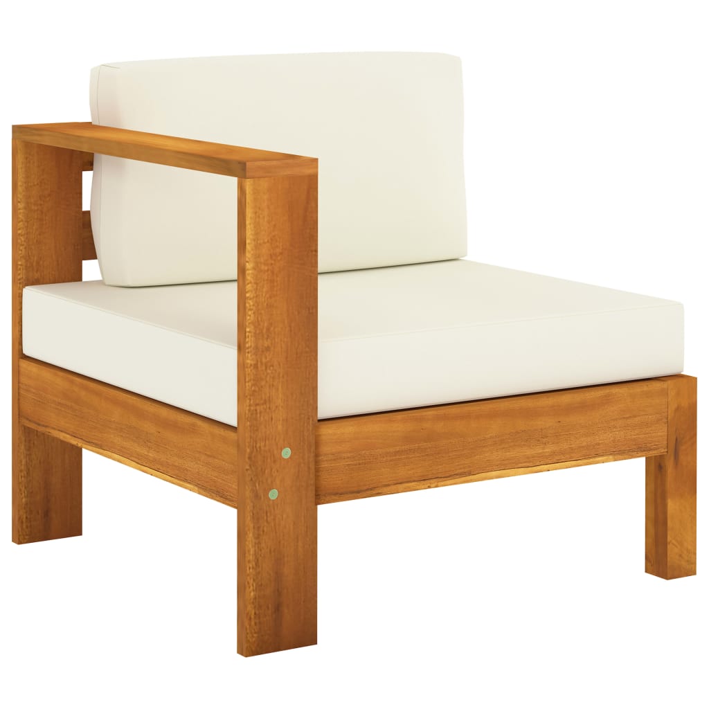 10-tlg. Garten-Lounge-Set mit Kissen 100x60 cm Akazienholz