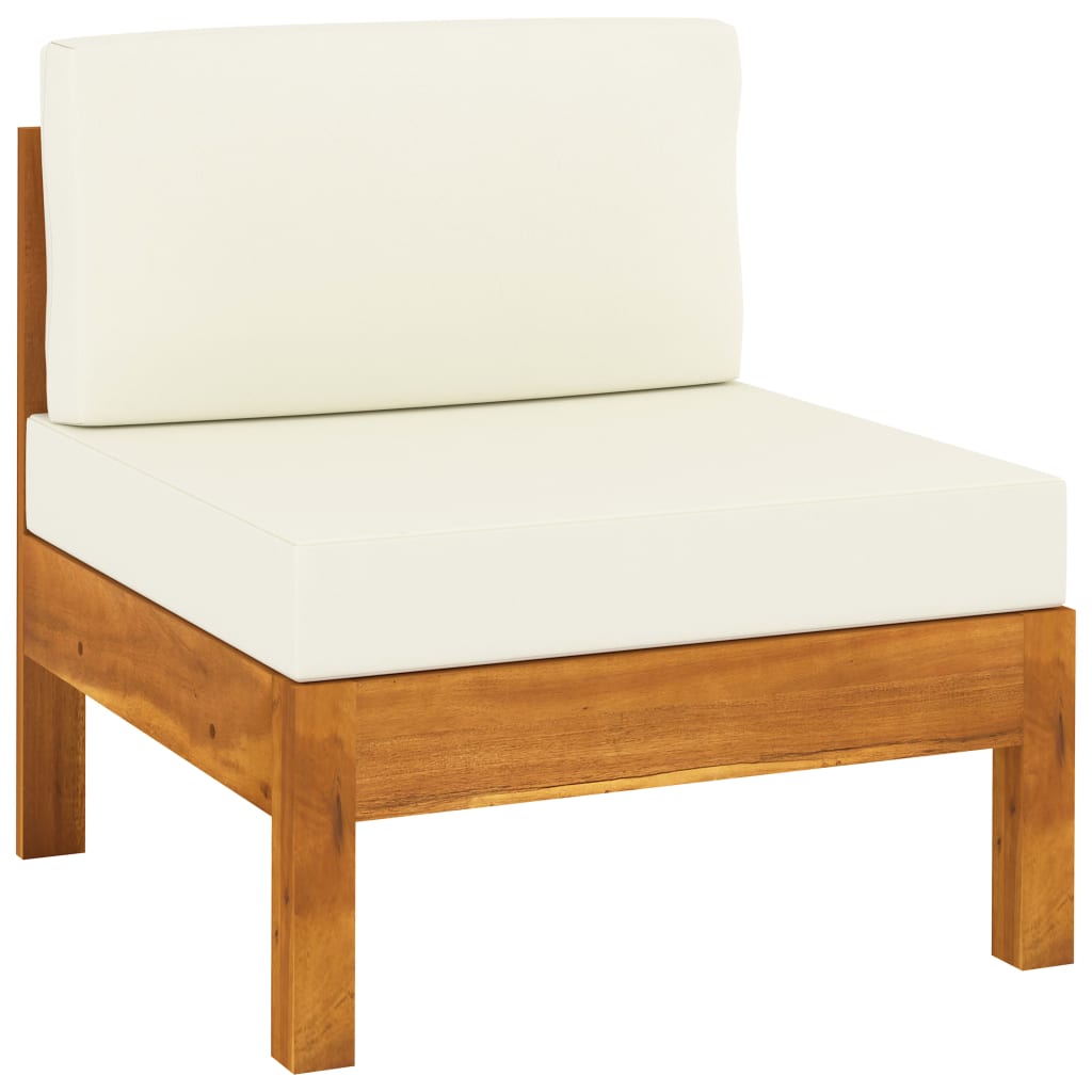 10-tlg. Garten-Lounge-Set mit Kissen 100x60 cm Akazienholz
