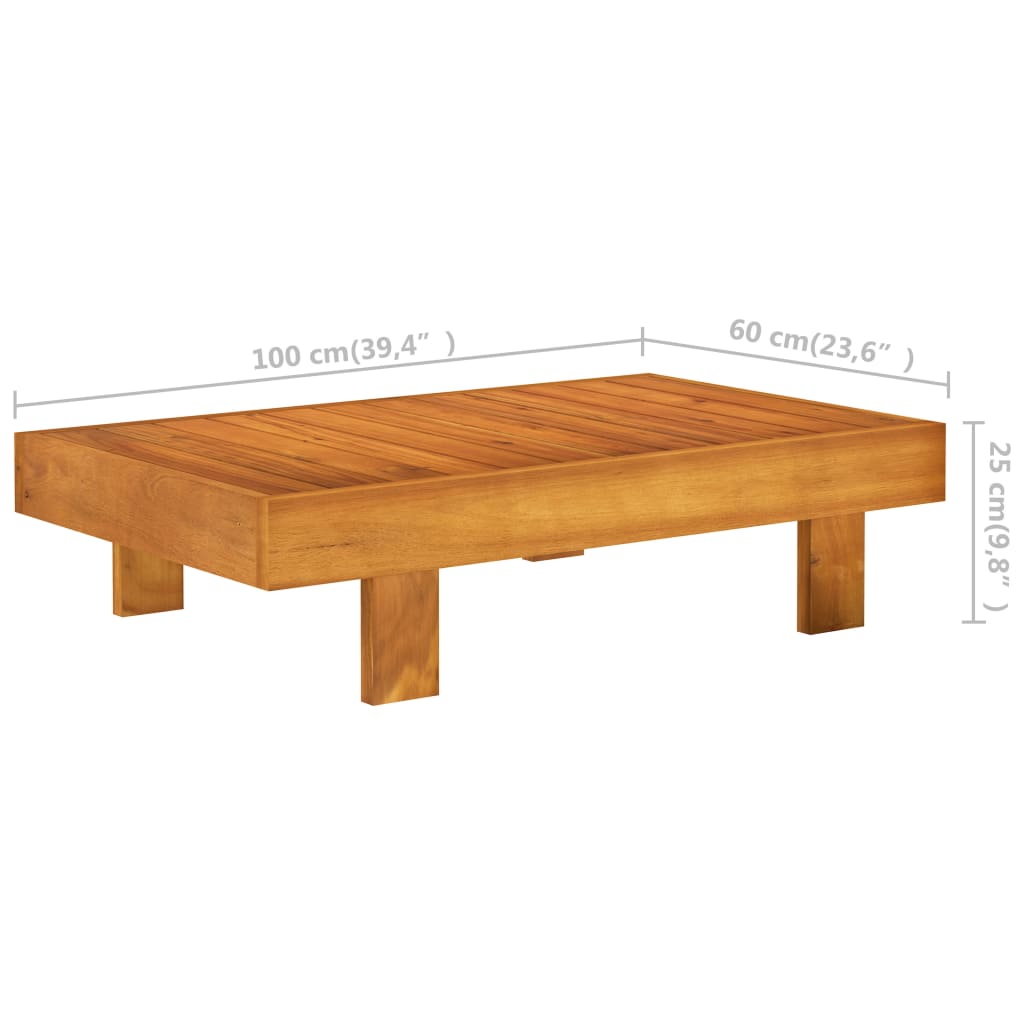 Salon de jardin 10 pièces avec coussins en bois d'acacia gris foncé