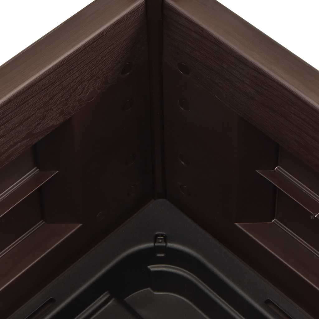 Garden raised bed PP Mocha 43x43x35 cm