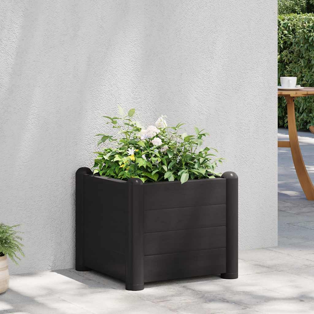 Garten-Hochbeet PP Anthrazit 43x43x35 cm