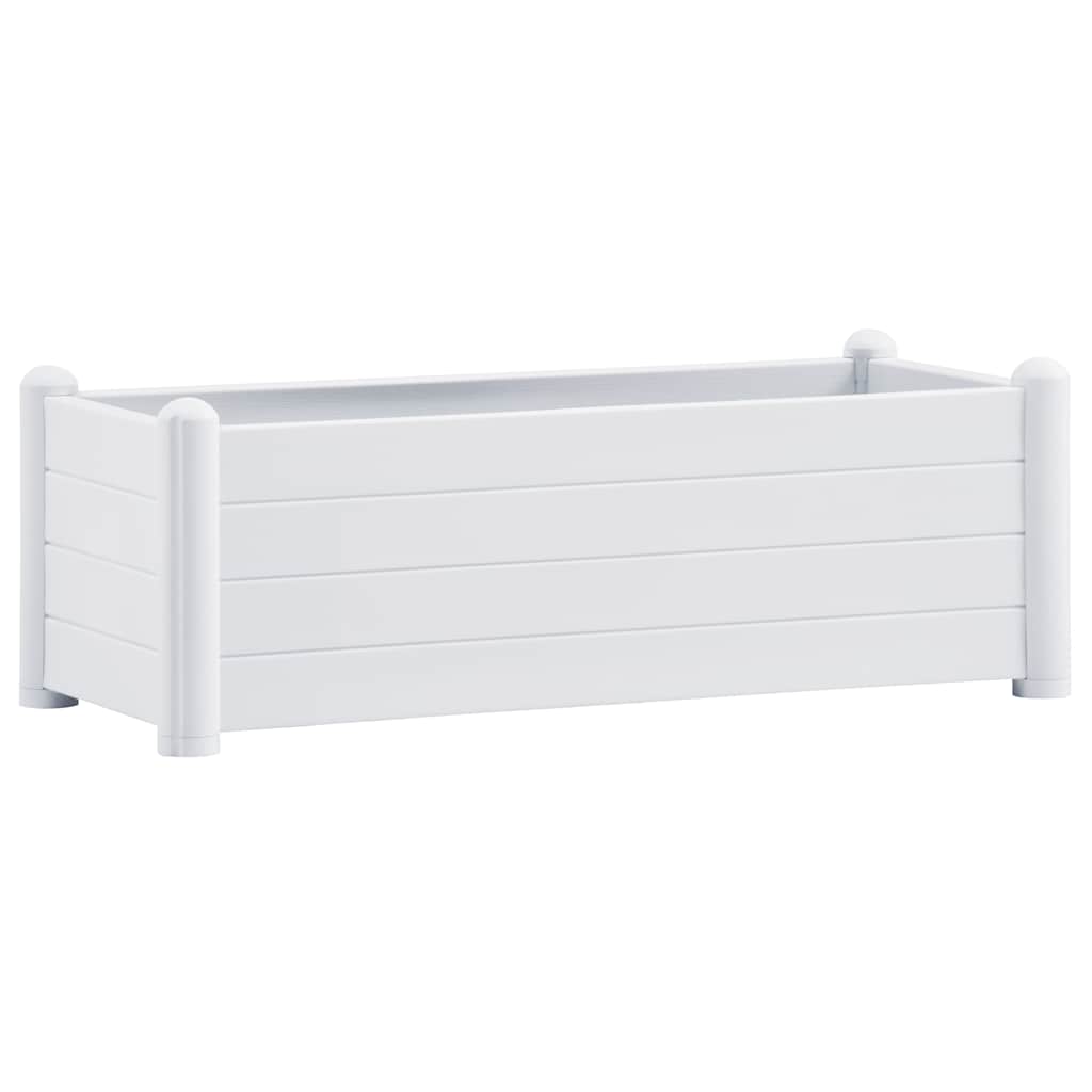 Garden raised bed PP white 100x43x35 cm