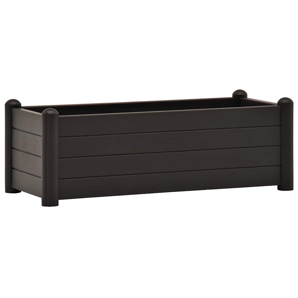 Garden raised bed PP anthracite 100x43x35 cm