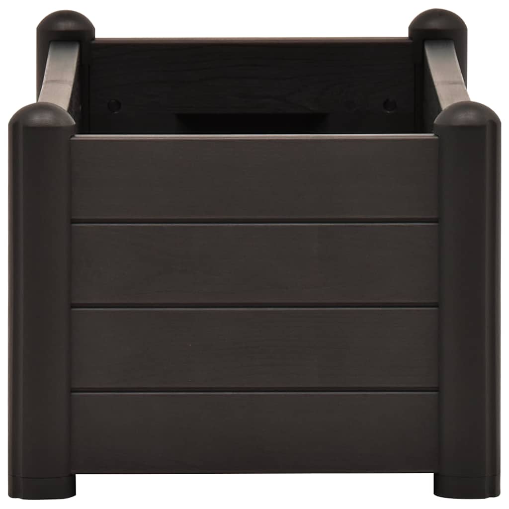 Garden raised bed PP anthracite 100x43x35 cm