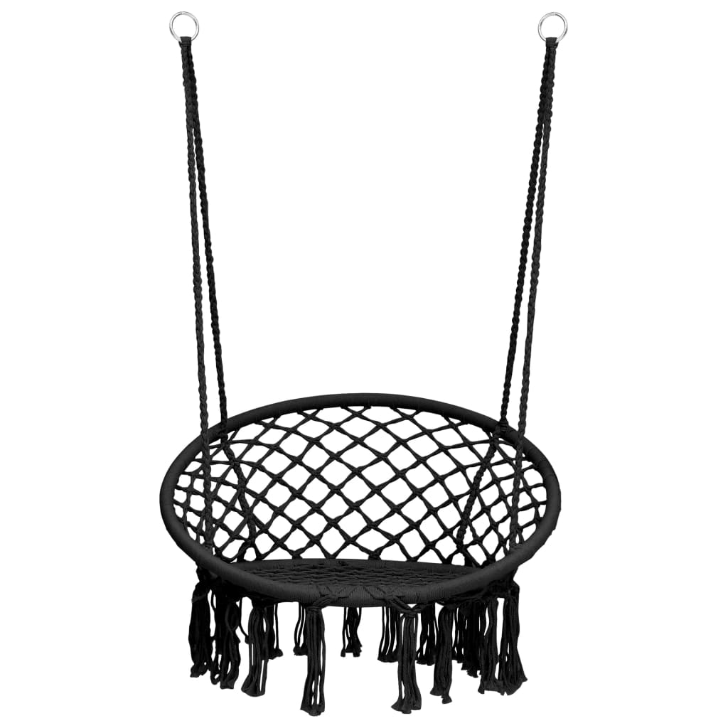 Chaise suspendue 80 cm anthracite