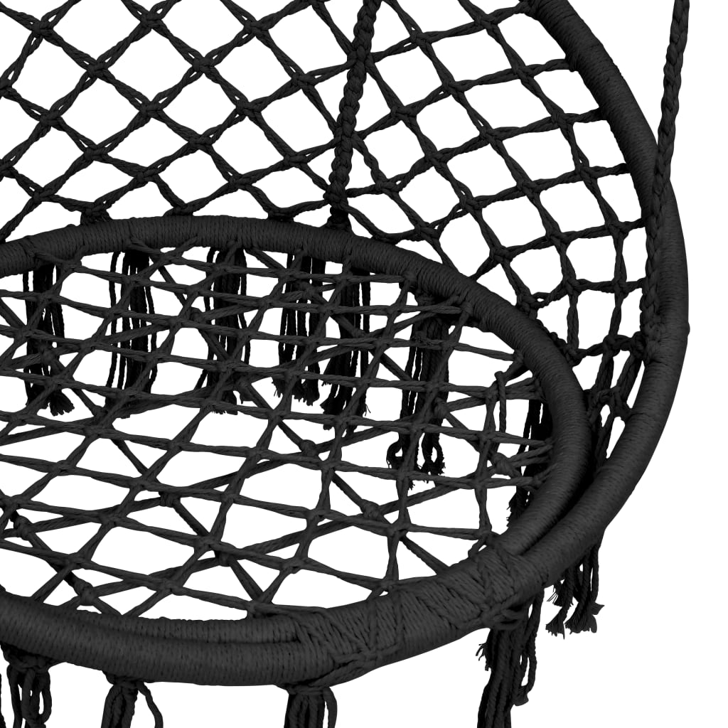 Chaise suspendue 80 cm anthracite