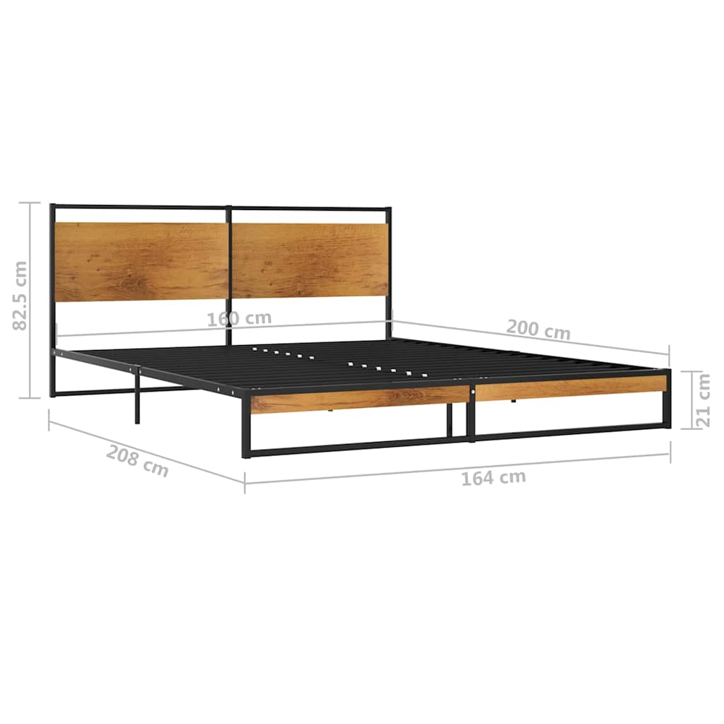 Bettgestell Metall 160x200 cm