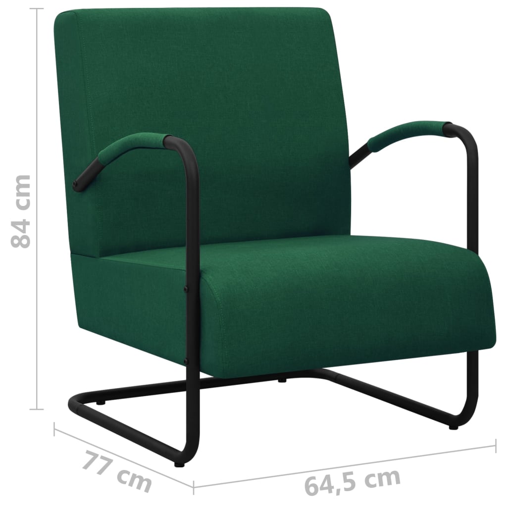 Sessel Dunkelgrün Stoff