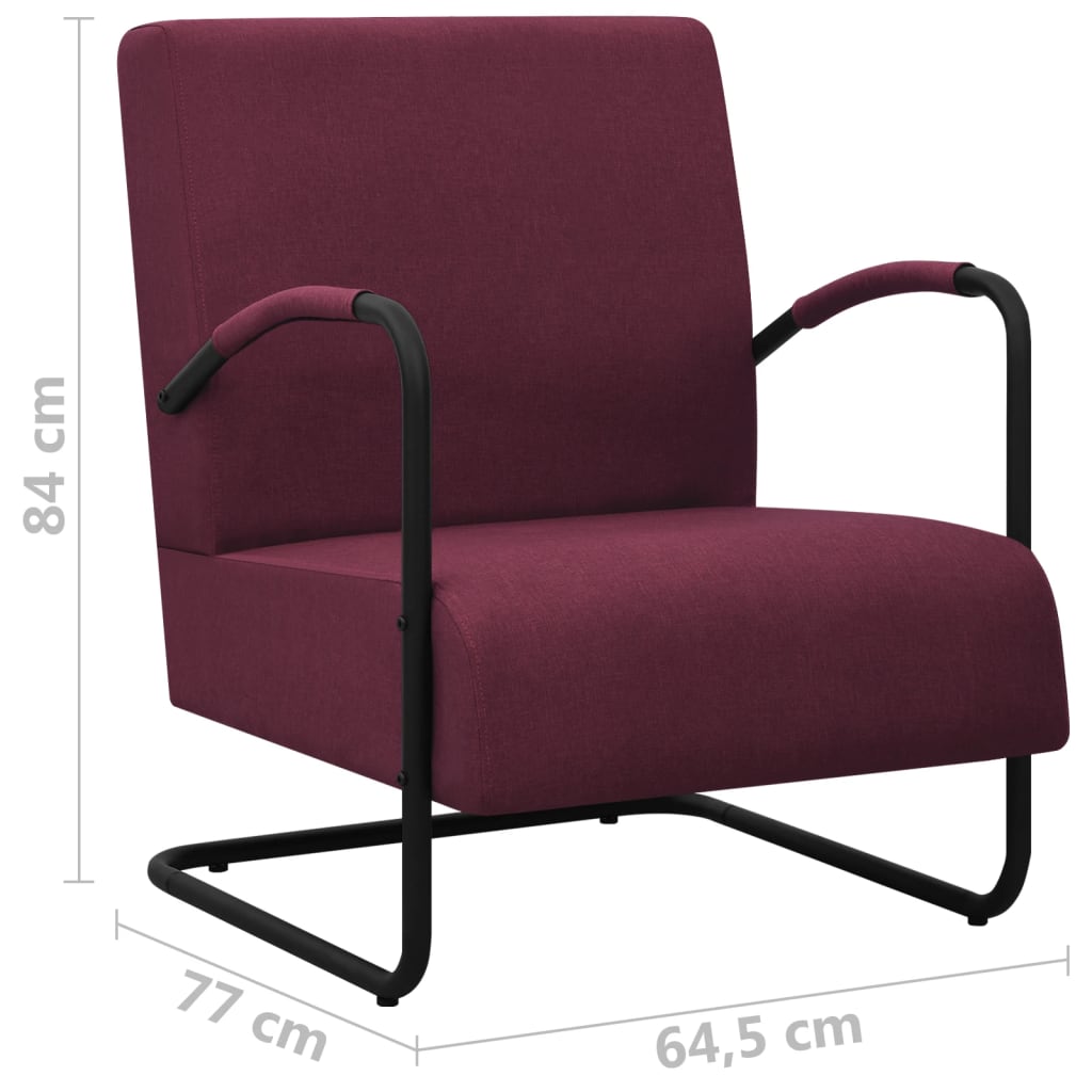 Sessel Lila Stoff