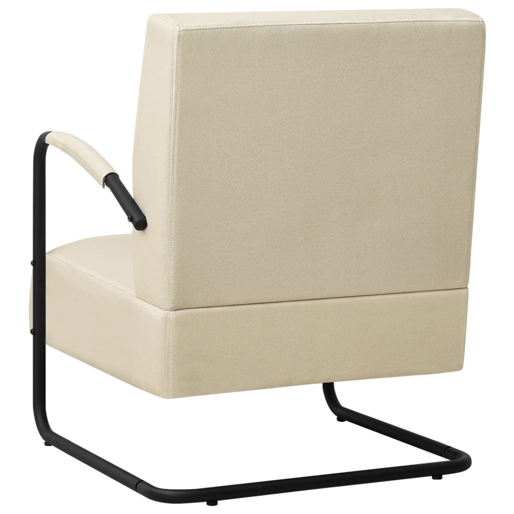 Sessel Creme Stoff