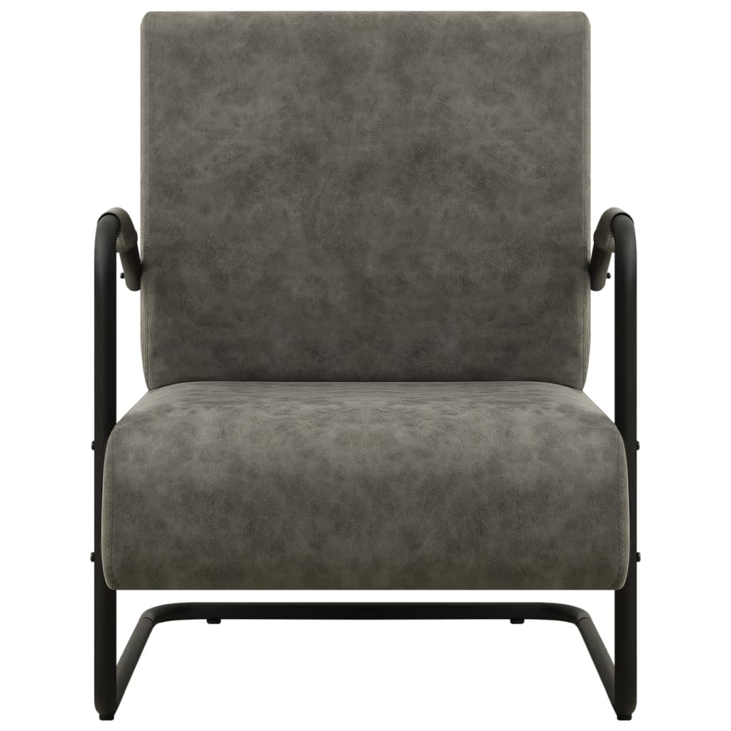 Sessel Grau Kunstleder