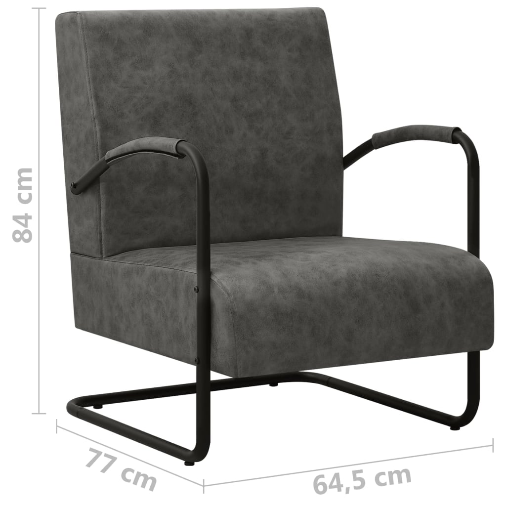 Sessel Schwarz Kunstleder