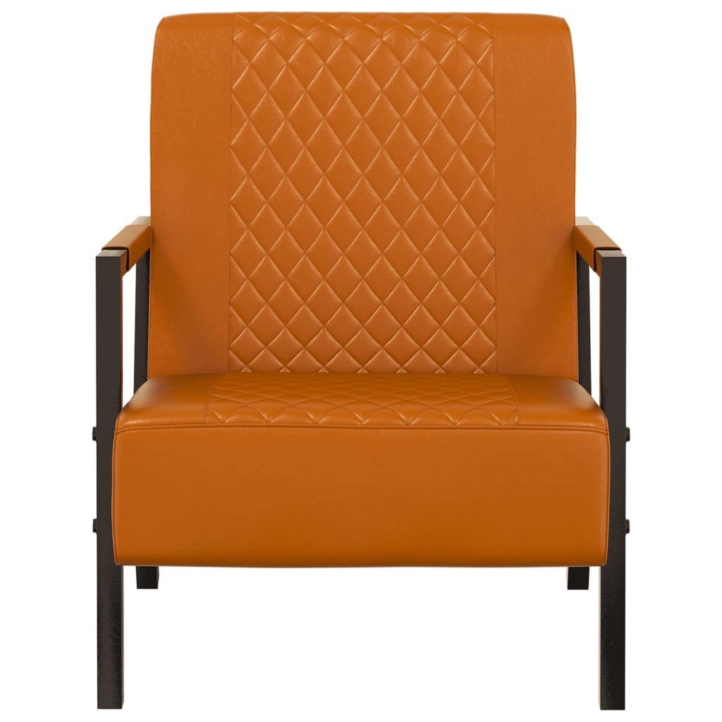 Sessel Braun Kunstleder