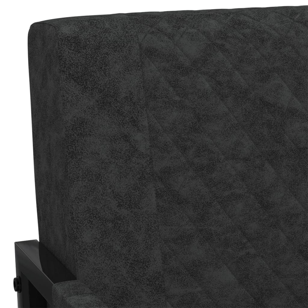 Sessel Schwarz Kunstleder