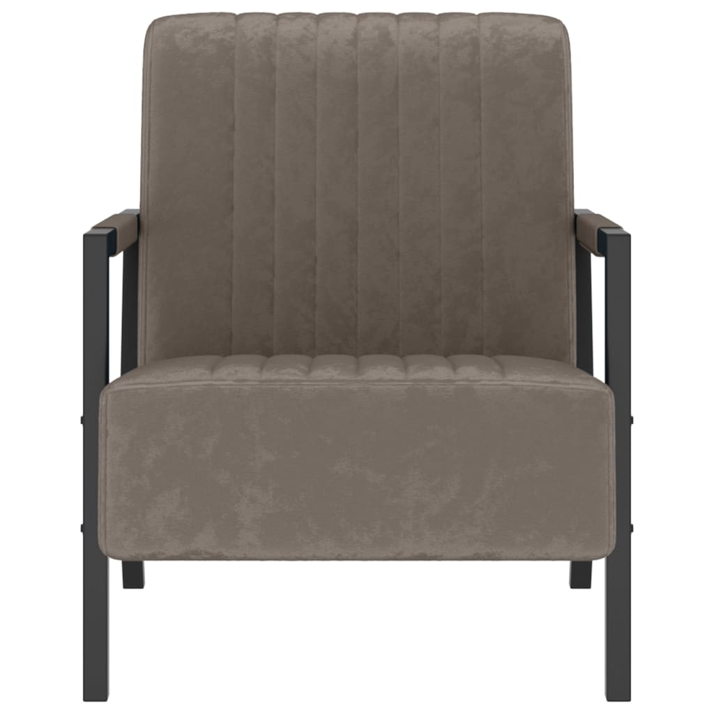 Sessel Hellgrau Samt