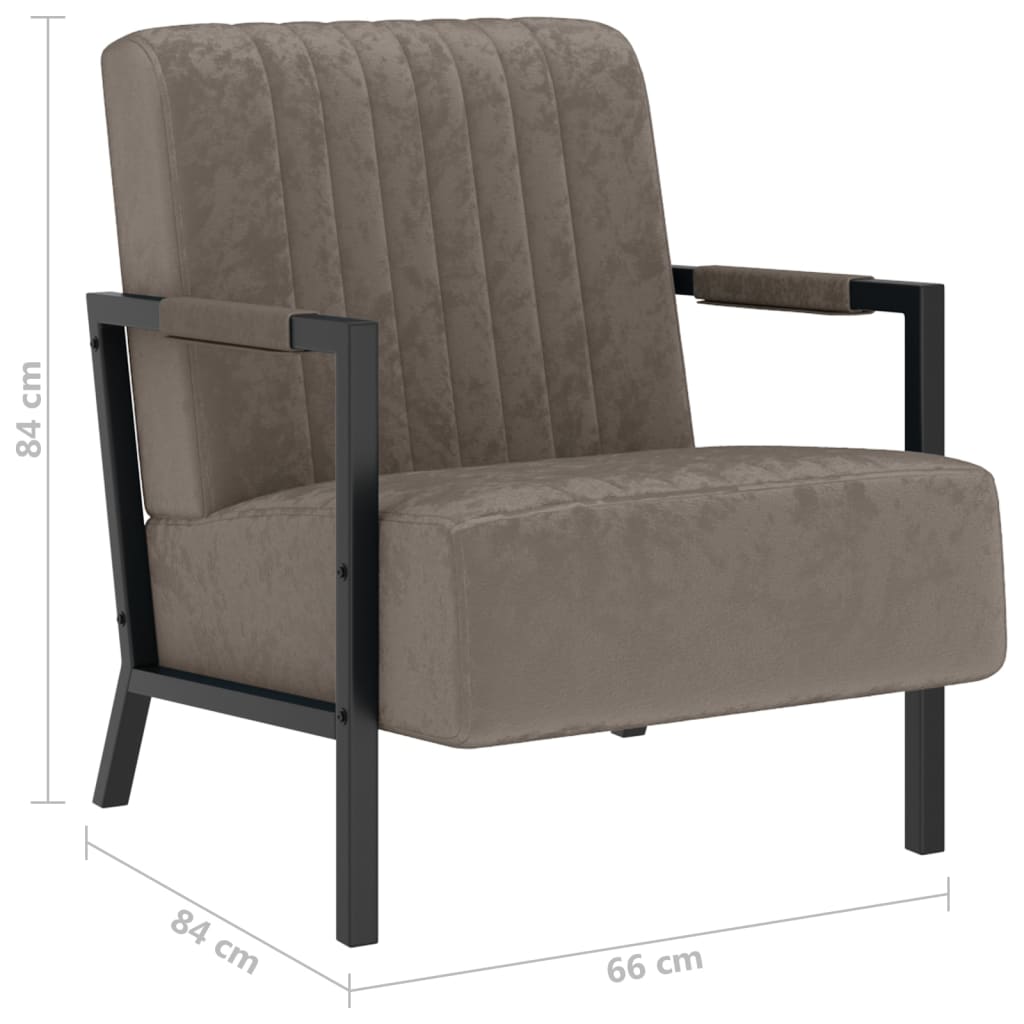 Sessel Hellgrau Samt