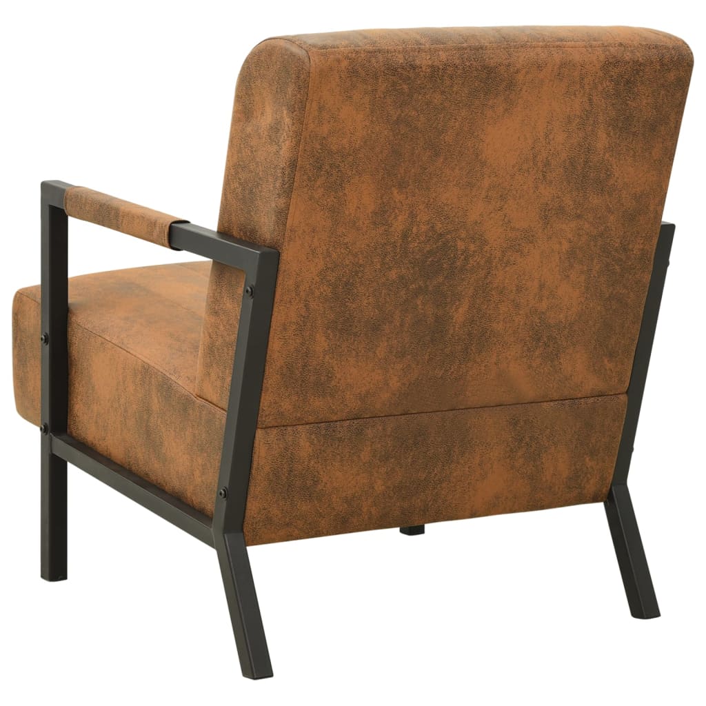 Sessel Braun Stoff