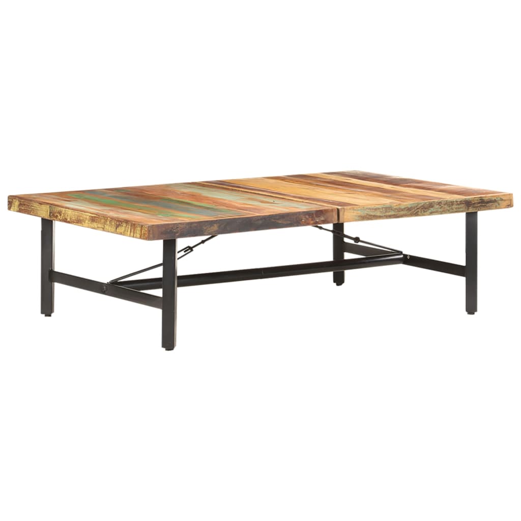 Coffee table 142x90x42 cm solid reclaimed wood