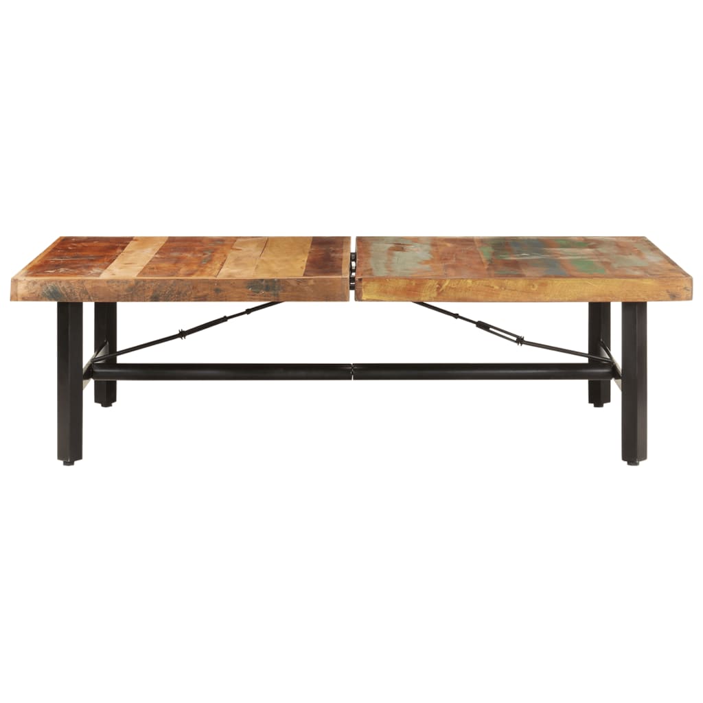 Coffee table 142x90x42 cm solid reclaimed wood