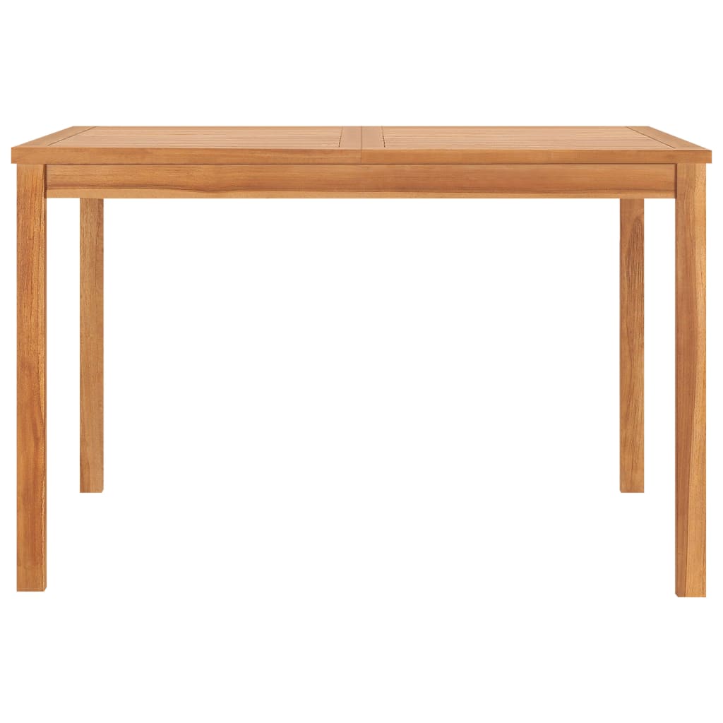 Table à manger de jardin 120x120x77 cm en bois de teck massif