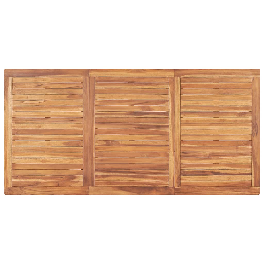 Garten-Esstisch 180x90x77 cm Massivholz Teak