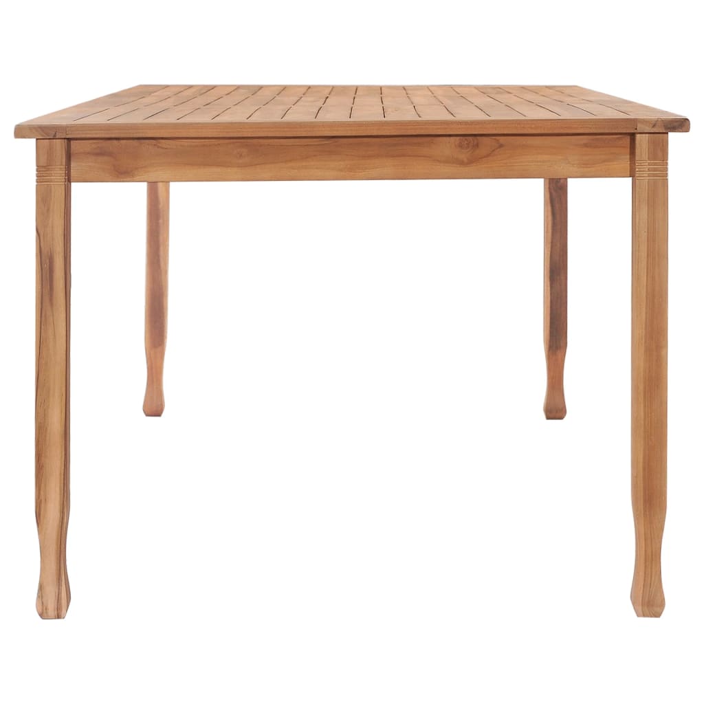 Garten-Esstisch 200x100x75 cm Teak Massivholz