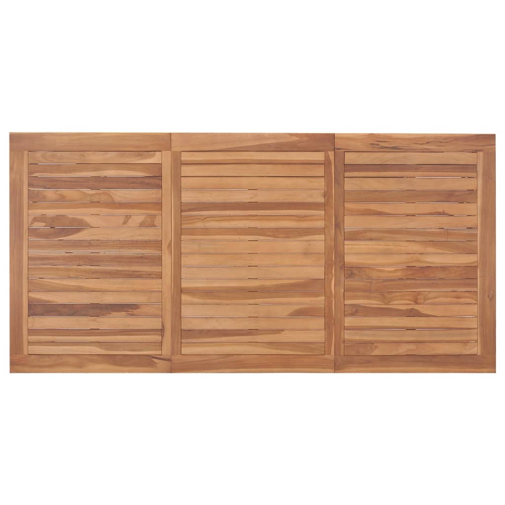 Garten-Esstisch 200x100x75 cm Teak Massivholz