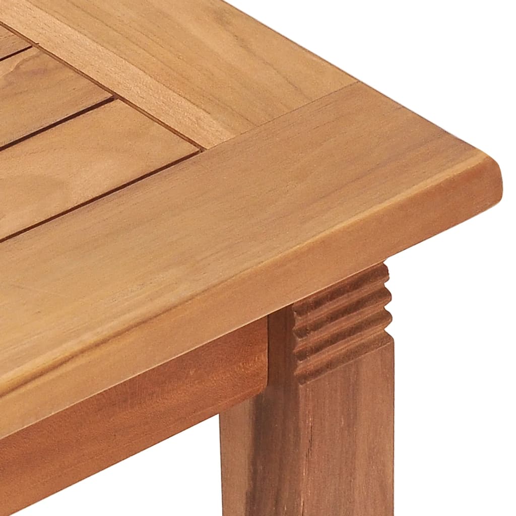 Garten-Esstisch 200x100x75 cm Teak Massivholz