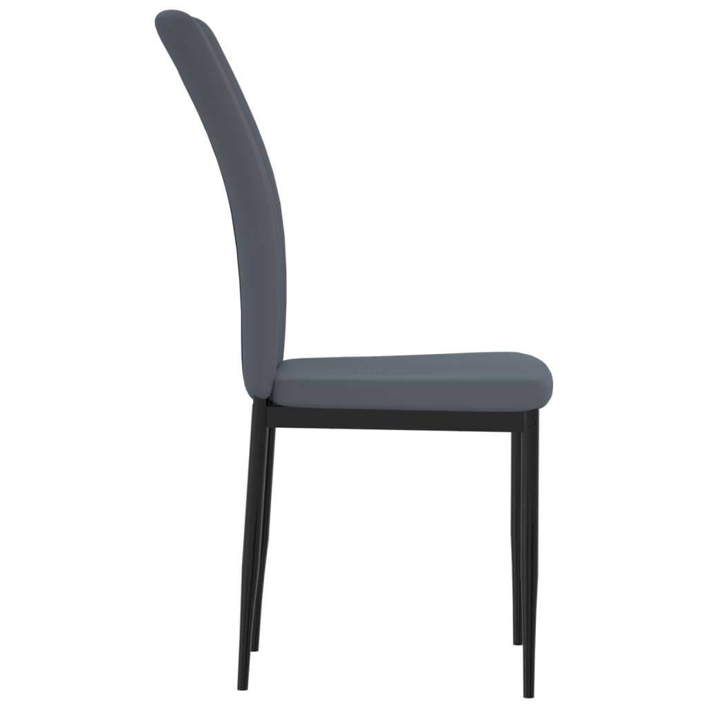 Dining chairs 2 pcs. Dark grey velvet