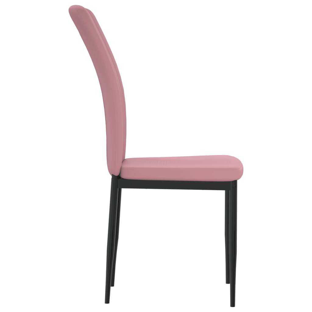 Dining chairs 2 pcs. Pink velvet